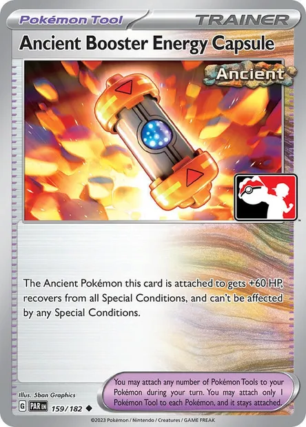 Ancient Booster Energy Capsule, Pokémon card PPS 159-6 — Play! Pokémon Prize Pack Series set