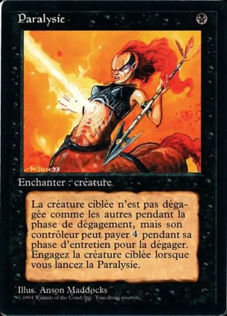 Paralyze, Magic card FBB 121 — Foreign Black Border set