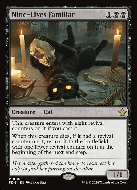 Nine-Lives Familiar, Magic card FDN 66 — Foundations set