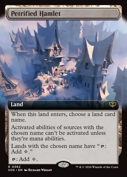 Petrified Hamlet, Magic card SOS 362 — Secrets of Strixhaven set