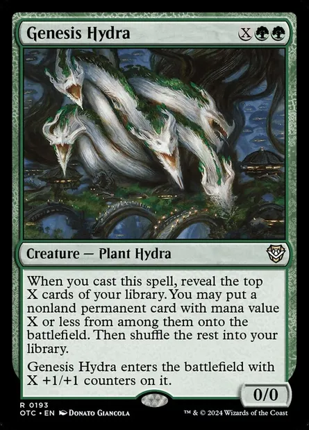 Genesis Hydra, Magic card OTC 193 — Outlaws of Thunder Junction Commander set