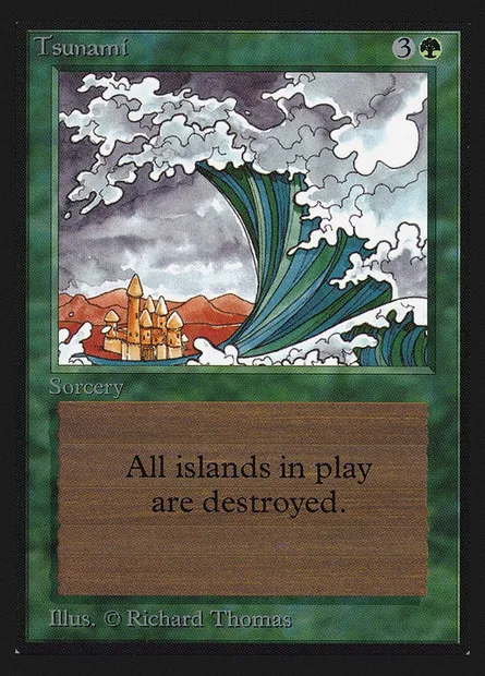 Tsunami, carte Magic CEI 222 — extension Intl. Collectors' Edition