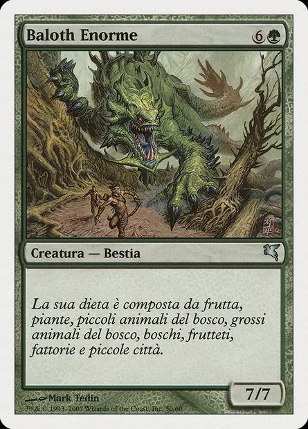 Baloth énorme, carte Magic PSAL K50 — extension Salvat 2005