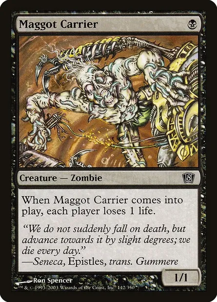Maggot Carrier, Magic card 8ED 142★ — Eighth Edition set