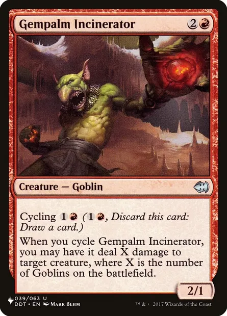 Gempalm Incinerator, Magic card PLST DDT-39 — The List set