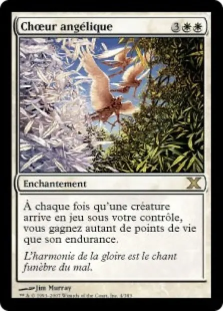 Chœur angélique, carte Magic 10E 4 — extension Dixième édition