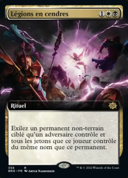 Légions en cendres, carte Magic BRO 356 — extension La Guerre Fratricide