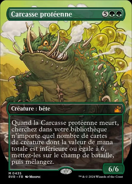Carcasse protéenne, carte Magic RVR 435 — extension Ravnica Remastered