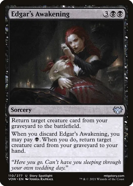Edgar's Awakening, Magic card VOW 110 — Innistrad: Crimson Vow set