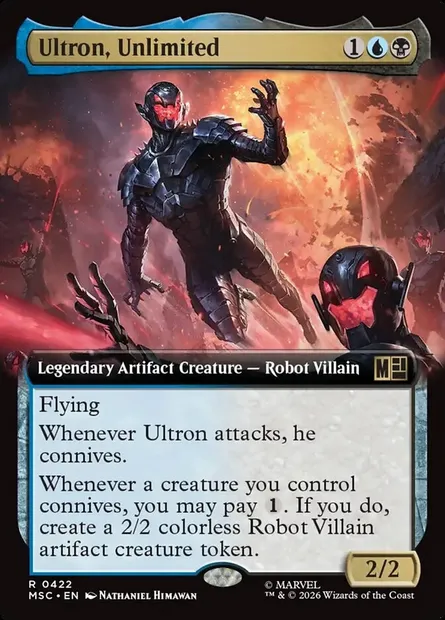 Ultron, Unlimited, Magic card MSC 422 — Marvel Super Heroes Commander set