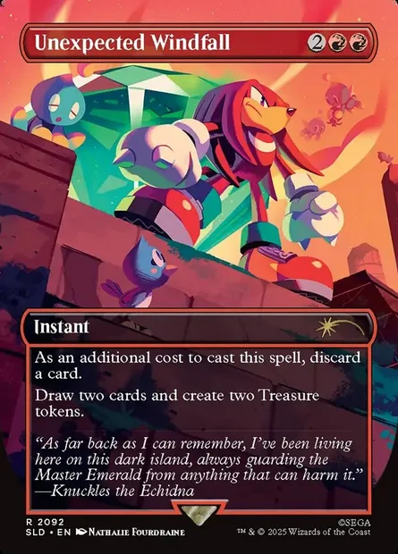 Unexpected Windfall, Magic card SLD 2092 — Secret Lair Drop set
