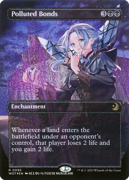 Liens pollués, carte Magic WOT 95 — extension Wilds of Eldraine: Enchanting Tales