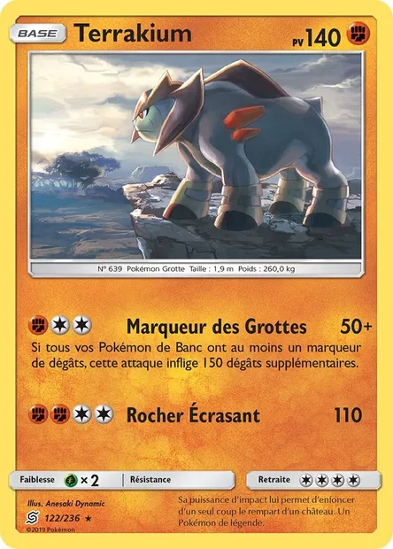 Terrakium, carte Pokémon UNM 122 — extension Harmonie des Esprits