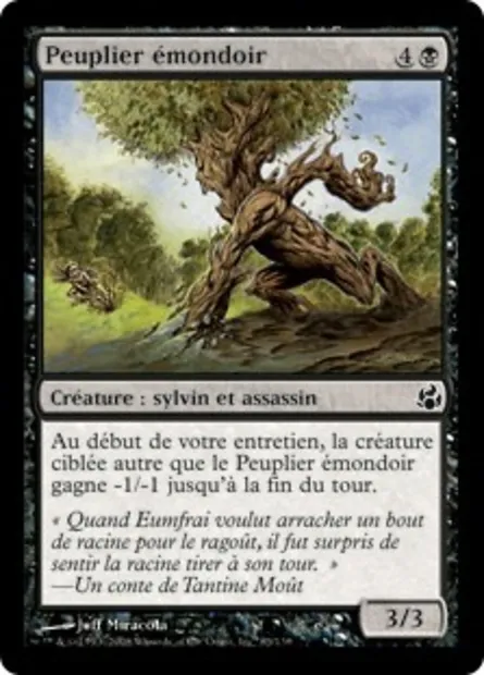Peuplier émondoir, carte Magic MOR 83 — extension Leveciel