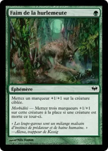 Faim de la hurlemeute, carte Magic DKA 119 — extension Obscure Ascension