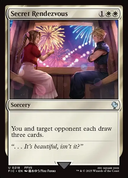 Secret Rendezvous, Magic card FIC 218 — Final Fantasy Commander set