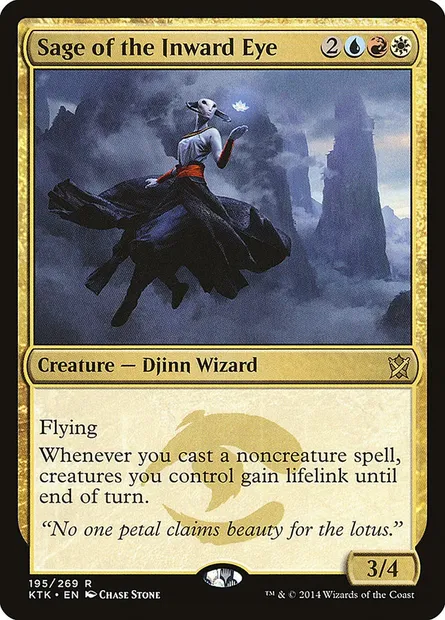 Sage of the Inward Eye, Magic card KTK 195 — Khans of Tarkir set