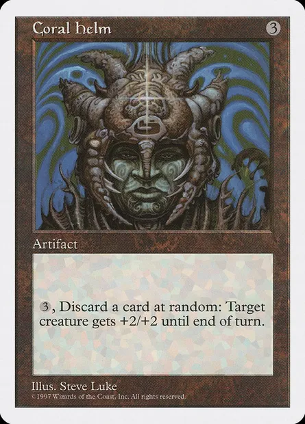 Coral Helm, Magic card 5ED 359 — Fifth Edition set