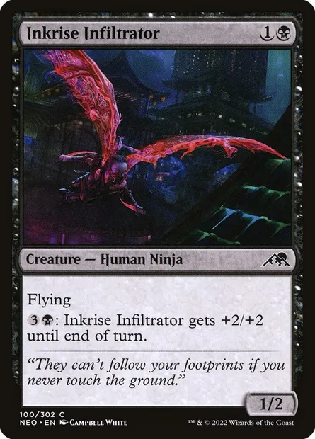 Inkrise Infiltrator, Magic card NEO 100 — Kamigawa: Neon Dynasty set
