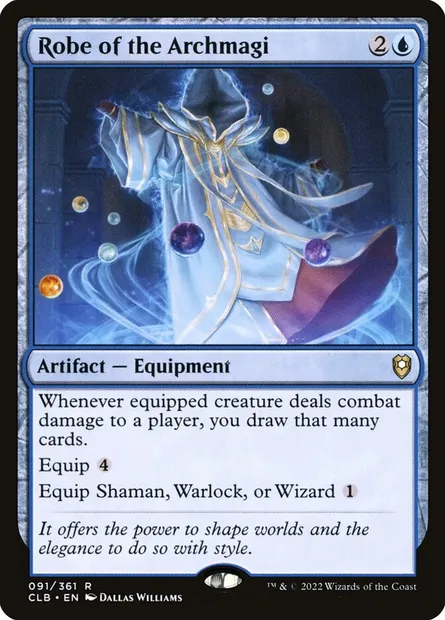Robe of the Archmagi, Magic card CLB 91 — Commander Legends: Battle for Baldur's Gate set