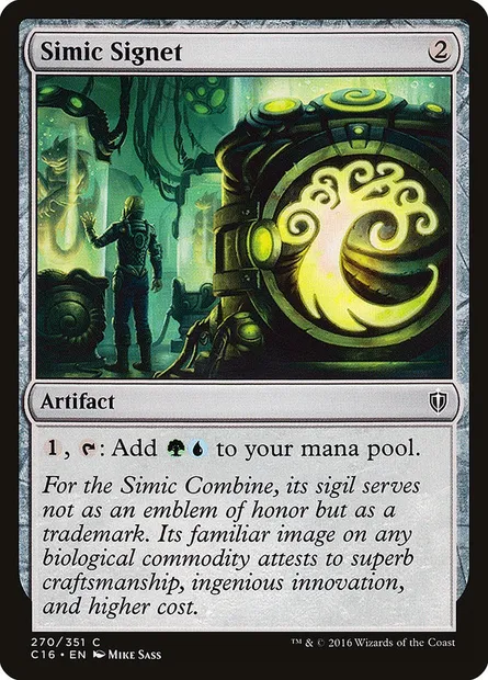 Simic Signet, Magic card C16 270 — Commander 2016 set