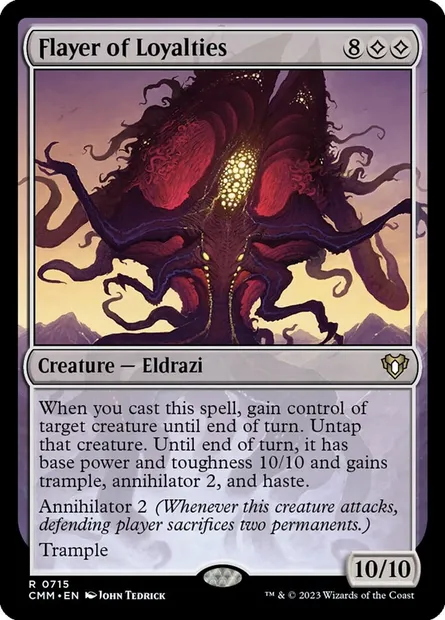 Flayer of Loyalties, Magic card CMM 715 — Commander Masters set
