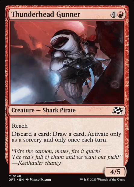 Thunderhead Gunner, Magic card DFT 148 — Aetherdrift set