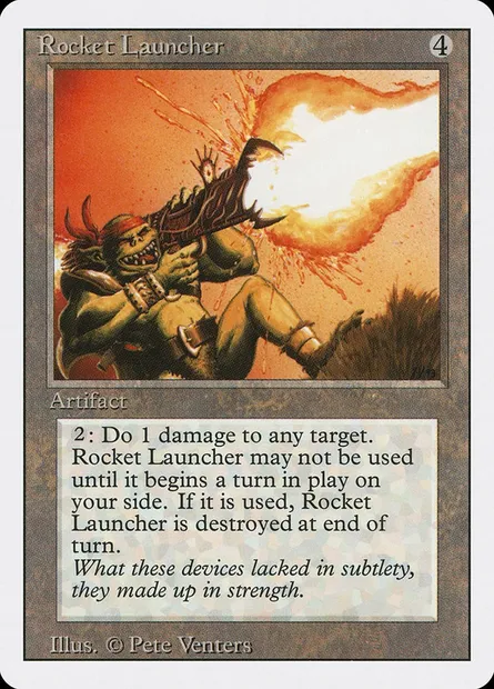 Lance-roquettes, carte Magic 3ED 272 — extension Revised Edition
