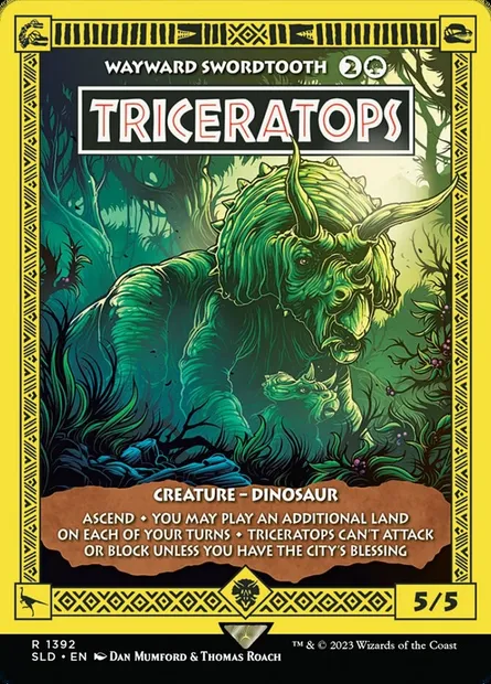 Wayward Swordtooth, Magic card SLD 1392 — Secret Lair Drop set