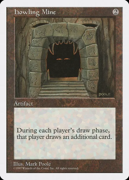 Howling Mine, Magic card 5ED 377 — Fifth Edition set