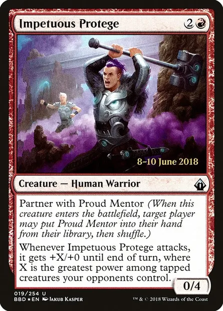 Impetuous Protege, carte Magic PBBD 19s — extension Battlebond Promos