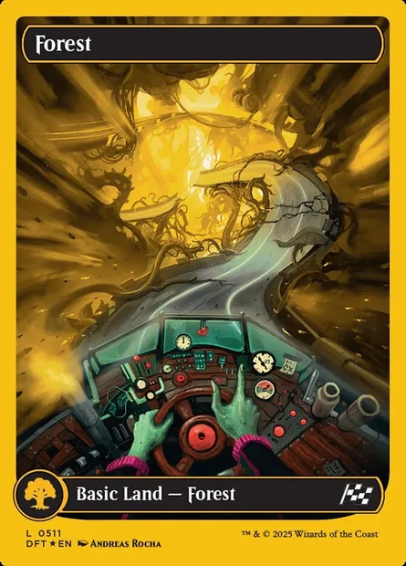 Forest, Magic card DFT 511 — Aetherdrift set