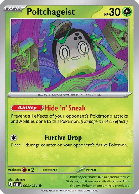 Poltchageist, Pokémon card PBL 005 — Pitch Black set