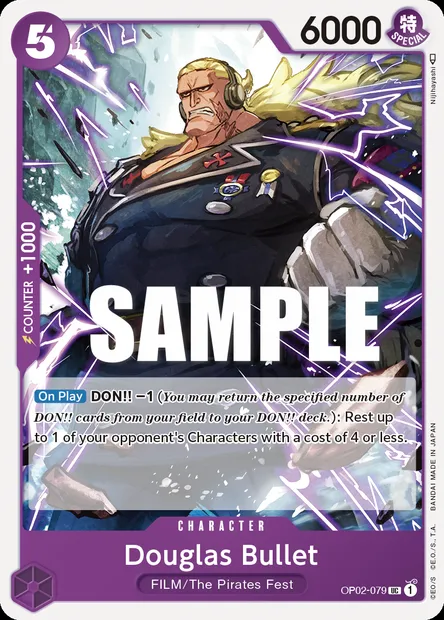 Douglas Bullet, carte One Piece OP02-079 — extension PARAMOUNT WAR