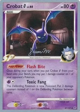 Crobat G Lv.44, carte Pokémon WCD09 047-3 — extension World Championship Decks 2009