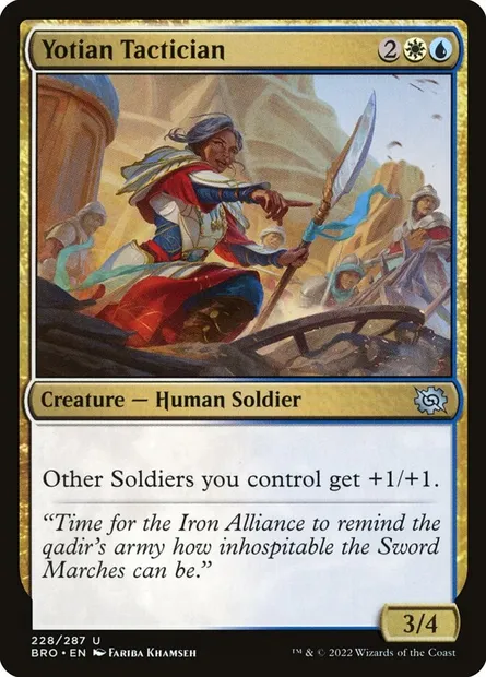 Yotian Tactician, Magic card BRO 228 — The Brothers' War set