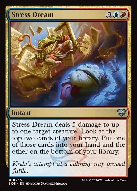Stress Dream, Magic card SOS 235 — Secrets of Strixhaven set
