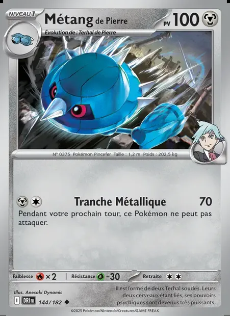 Métang de Pierre, carte Pokémon DRI 144 — extension Rivalités Destinées