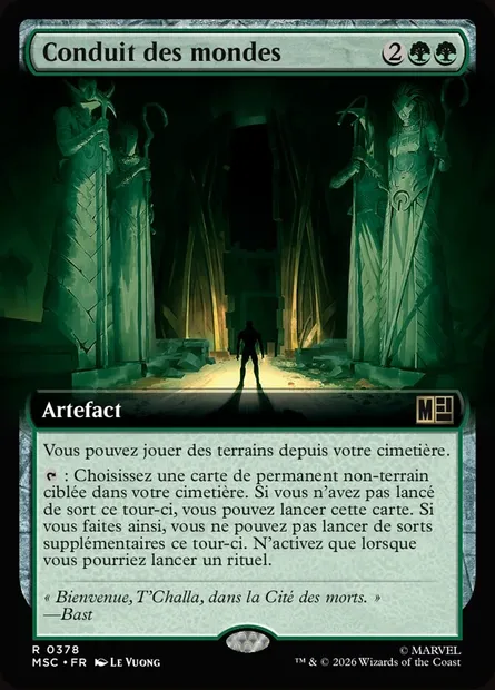 Conduit des mondes, carte Magic MSC 378 — extension Marvel Super Heroes Commander