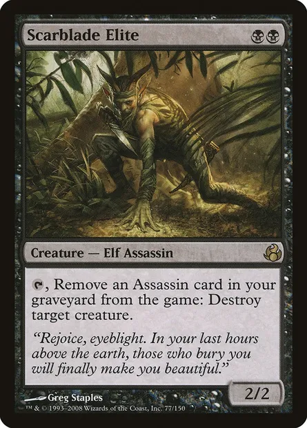 Scarblade Elite, Magic card MOR 77 — Morningtide set