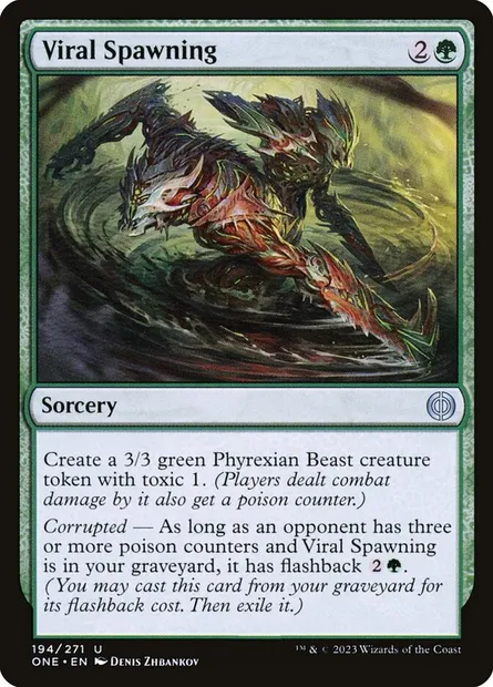 Viral Spawning, Magic card ONE 194 — Phyrexia: All Will Be One set