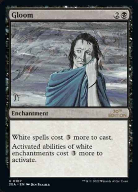 Gloom, Magic card 30A 107 — 30th Anniversary Edition set