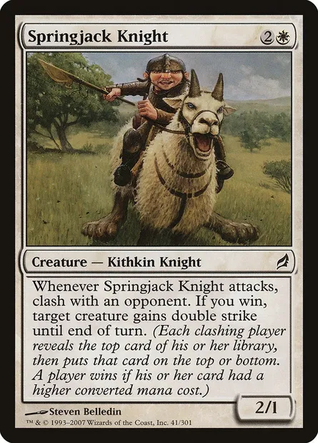 Springjack Knight, Magic card LRW 41 — Lorwyn set