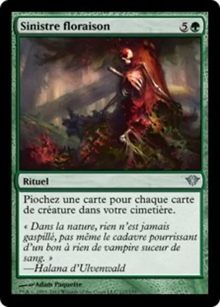 Sinistre floraison, carte Magic DKA 117 — extension Obscure Ascension