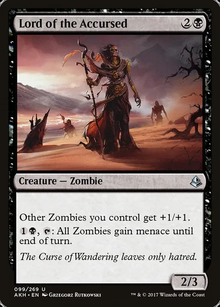 Lord of the Accursed, Magic card AKH 99 — Amonkhet set