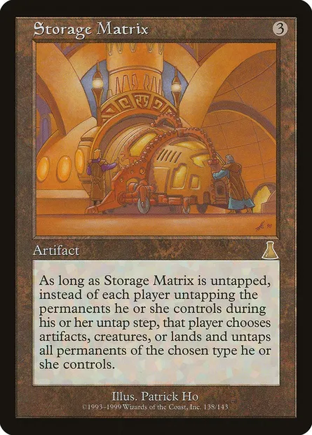 Storage Matrix, Magic card UDS 138 — Urza's Destiny set