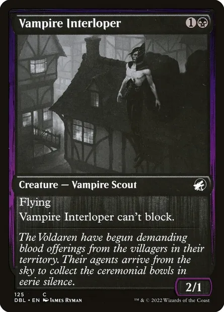 Vampire Interloper, Magic card DBL 125 — Innistrad: Double Feature set