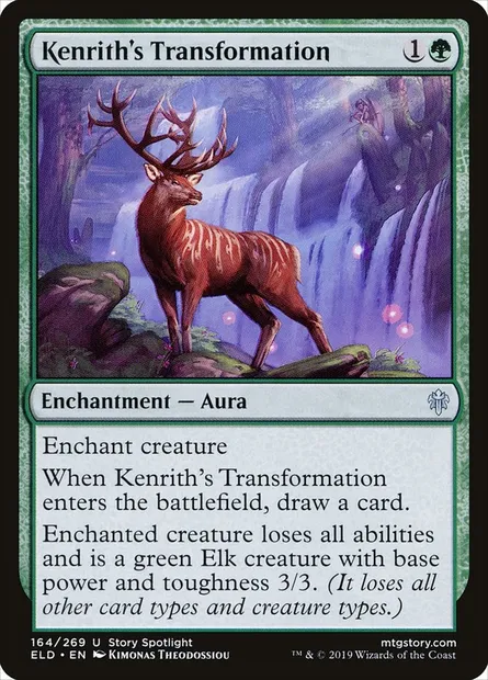 Kenrith's Transformation, Magic card ELD 164 — Throne of Eldraine set