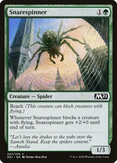 Snarespinner, Magic card M21 207 — Core Set 2021 set