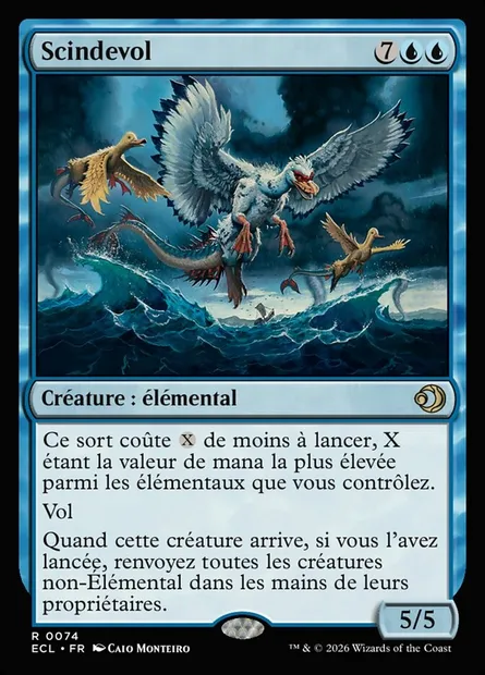 Scindevol, carte Magic ECL 74 — extension Lorwyn Eclipsed